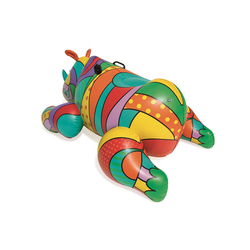 Văn hóanhạc pop Rhino bơm hơinước mùa hè đồ chơi đồ chơi trên phao với tay cầm hạngnặng
