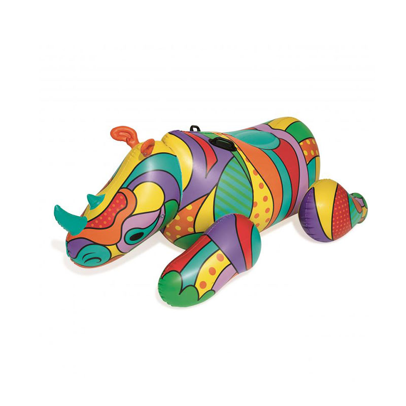 Văn hóanhạc pop Rhino bơm hơinước mùa hè đồ chơi đồ chơi trên phao với tay cầm hạngnặng