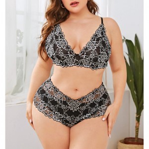 Bộ đồ lót ren hai tông màu