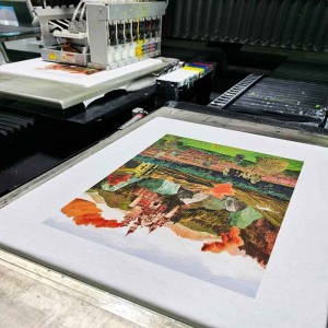 Kangli White Ink Digital Print Áo phông