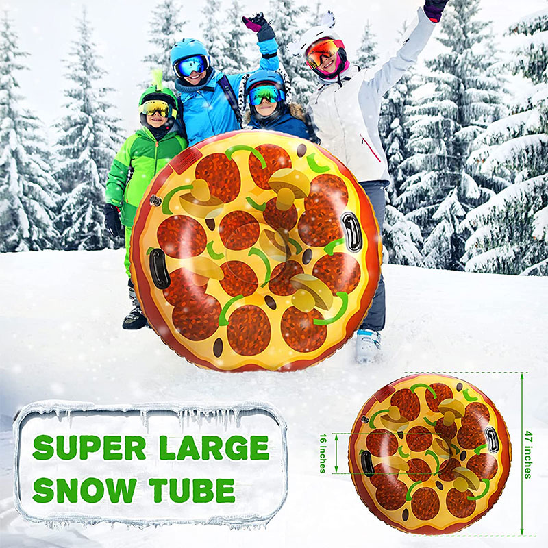 Thiết bị trượt ống tuyết Pizza Pizza của Đồ chơi mùa đông, Đồ chơi tuyết cho trẻ emngoài trời