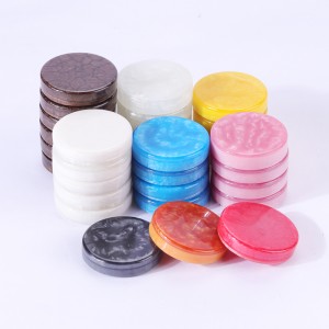 Tùy chỉnh chất lượng caonhựa backgammon Checkers chip các mảnh backgammon
