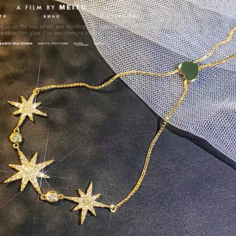 Trang sức Tuochen Thời trang Thiết kế mới 18K/14K/10K Gold Diamond Star Collection Colle