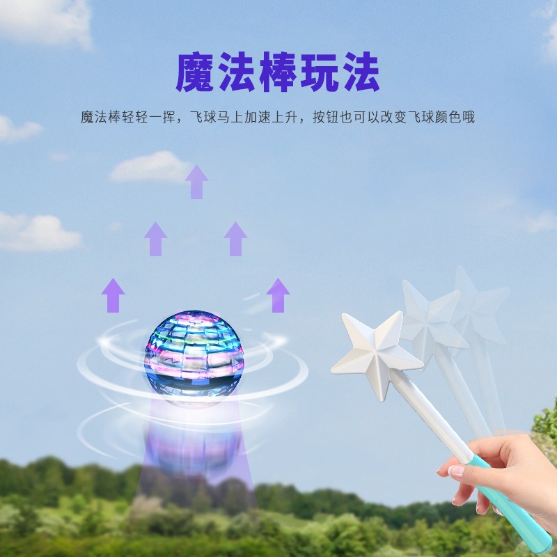 Cảm ứng thông minh Whirling Ball Flynovapro Magic Flying Ball Magic Ufo Flying Ball Gyro Toy