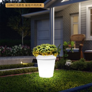Đèn LEDngoài trời Đèn hoanhỏ bằngnhựa (16 chế độ, độ mờ, IP68 không thấmnước) Đèn sàn trang tríngoài trời cho khu vườn sân vườn, trang trí sân sau