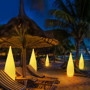 Vườn hiên boong bể bơi Trang trí hiện đại LED Đèn tầng chiếu sáng RGB màu thay đổi đèn LED Đèn sàn đènngoài trời Đènngoài trời pin chống thấmnước có thể sạc lại