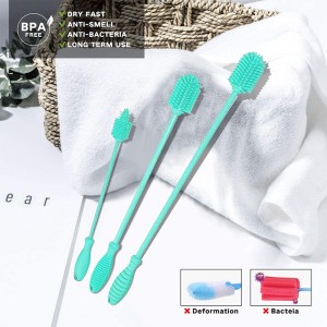 Bàn chải làm sạch bình silicon mềm silicon