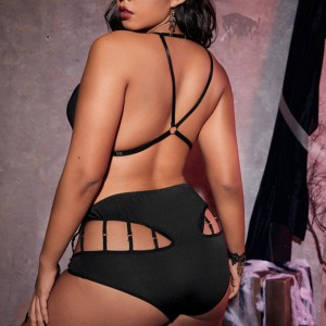 Chuỗi chi tiết vòng liên kết cắt ra bộ đồ lót gợi cảm