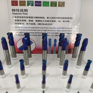 Four Edge Fiat Base End Mill Standard Tyred tiêu chuẩn hai Edge End Mill Loại tiêu chuẩn