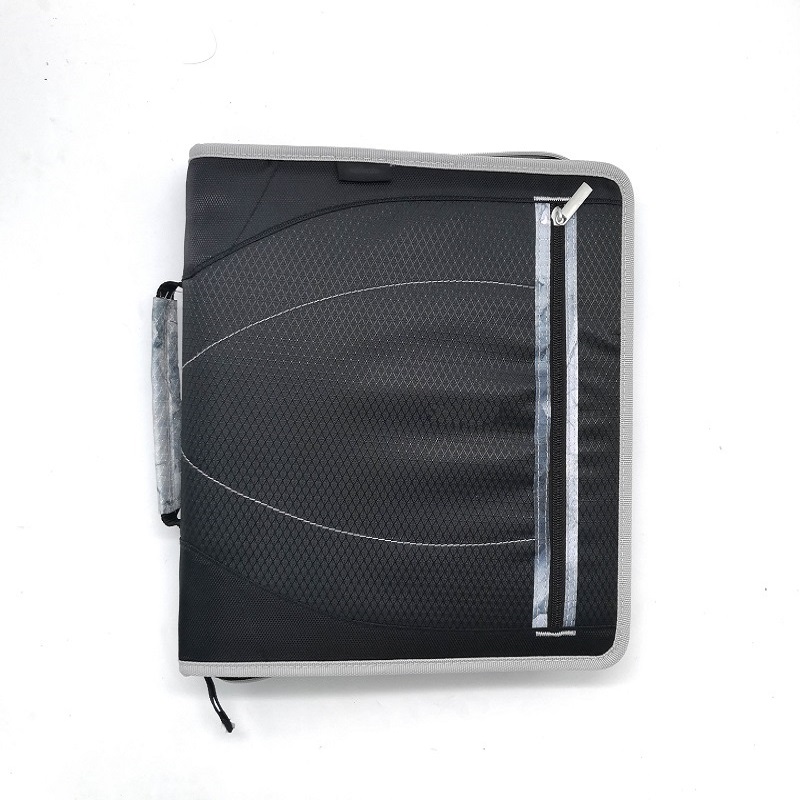 Binder-3 inch Binder-3 Rings Zipper Binder cho trường học, Kích thước chữ sốnylon 3 vòng Binder Giá đỡ vòng 2 inch