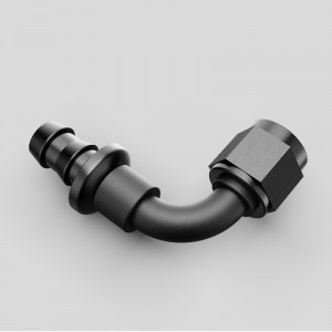Vòng xoay ổ khóa đẩy kết thúc một cú đẩy vào đầunối hợp kimnhôm Barb