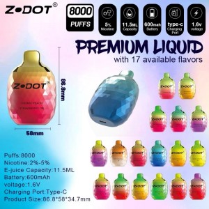 8000puffs thuốc lá điện tử dùng một lần