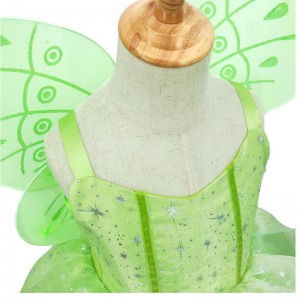 Cô gái hoa cổ tích tinker Bell Dress Up Kids Princess Girl Cosplay With Wings Halloween Trang phục váy tiệc tùng