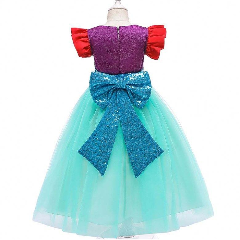 Baige Kids Mermaid Ariel Princess Girl Dress Halloween Hiệu suất Cosplay Trang phục MRY002
