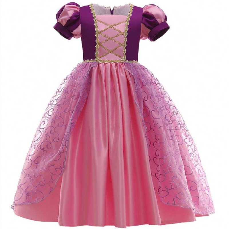 Kid Girls Princess Rapunzel Dress Up Kids Kids Halloween Trang phục Bữa tiệc sinhnhật D0694