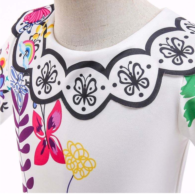 Baige New Encanto Kids ăn mặc công chúa Mirabel Cosplay Trang phục MFMW006