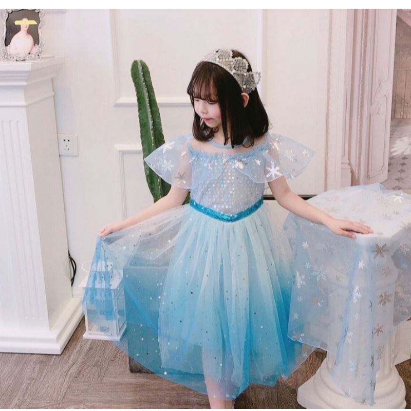 Baige Cosplay Party Dress Up Belle Princess Girls Dress Trang phục Công chúa Elsa Anna Halloween Fairy Kids Dress Fancy BX1683