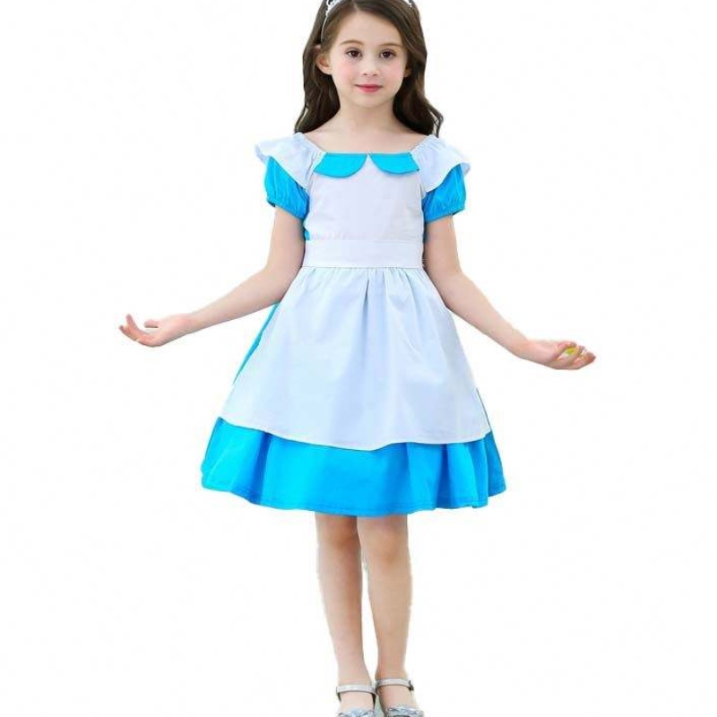 Trang phục trẻ em Quần áo Bạch Tuyết Alice Trẻ sơ sinh 100% Cotton 2-6 tuổi bé gái mặc váy trẻ em Váy công chúa DGHC-029