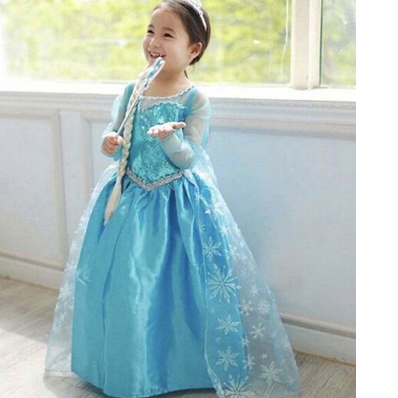 Bữa tiệc Giáng sinh của trẻ em Công chúa Cosplay ELSA 2 Girls Dress DGHC-002