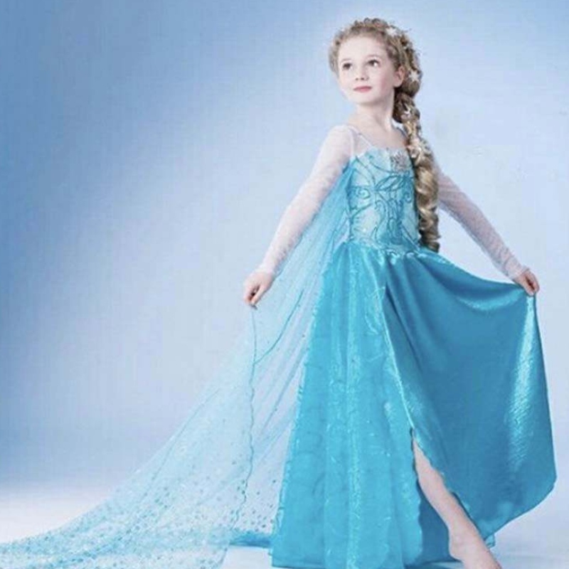 Bữa tiệc Giáng sinh của trẻ em Công chúa Cosplay ELSA 2 Girls Dress DGHC-002