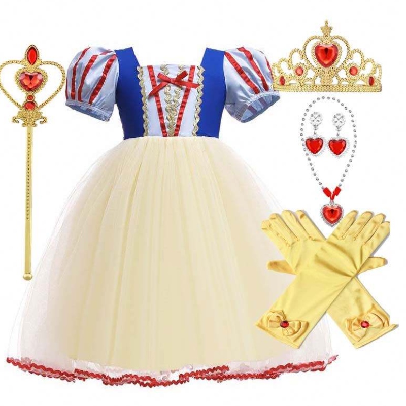 Snow White Classic Trẻ mới biết đi Trang phục Công chúa Trang phục bénhỏ bé gái mới biết đi Trang phục Bạch Tuyết HCSW-001