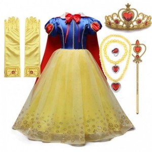 Halloween Cosplay Party Dress Up 2-11y Cô bé Trang phục công chúa trẻ em với phụ kiện DGHC-001