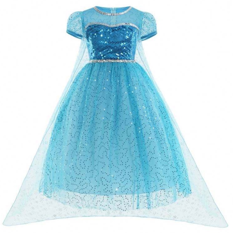 Công chúanhỏ tất cả trong một bộ vương miện găng tay Halloween Elsa Cosplay Trang phục với phụ kiện HCGD-026