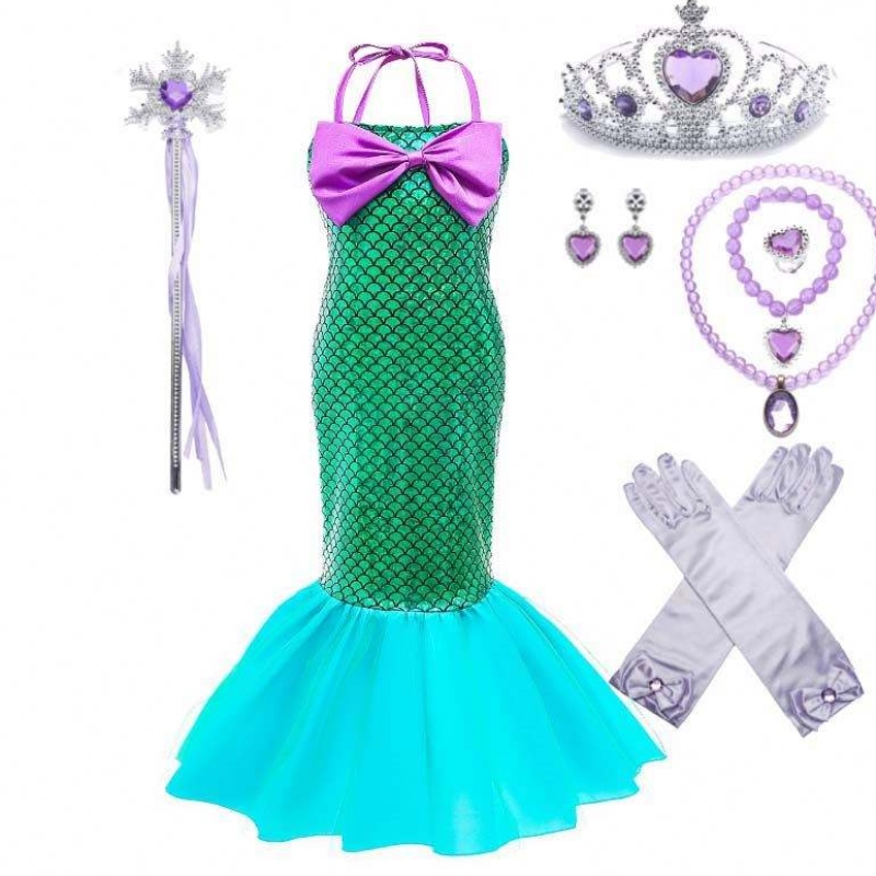 Amazon Hot Bán bữa tiệc ưa thích Công chúa Ariel Cosplay Up Kids Mermaid Trang phục DGHC-028