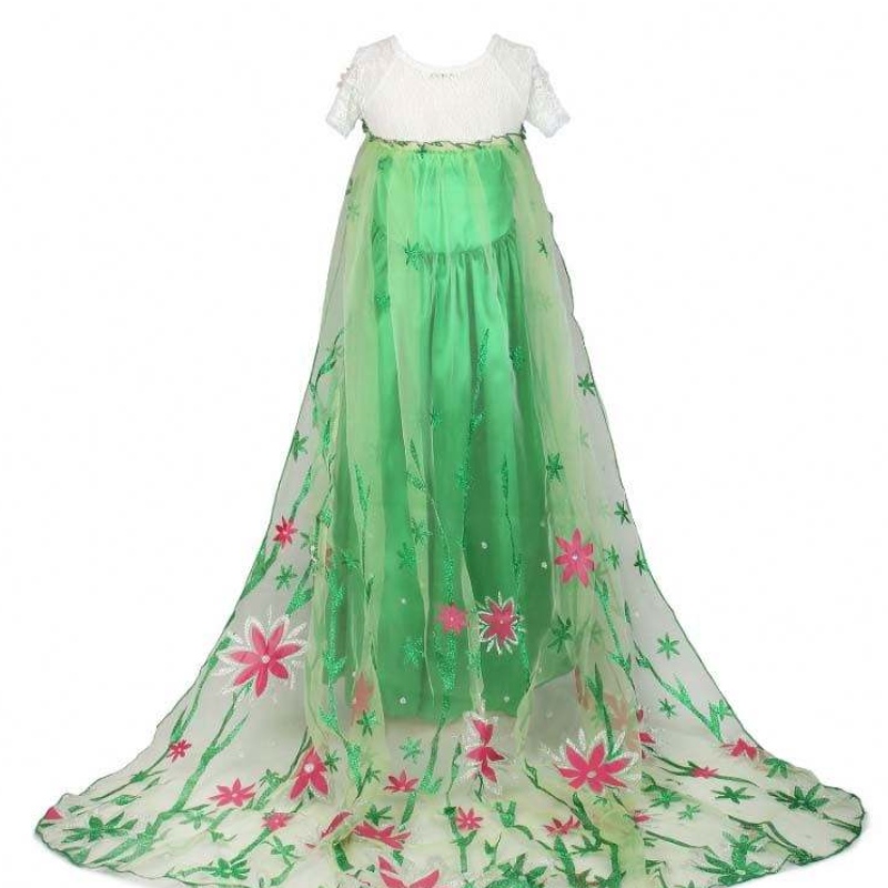 Amazon Top Sell Girl \\\\ trang phục sinhnhật của Công chúa Anna Kida Kids Dress Elsa cho 4-10Y HCGD-019