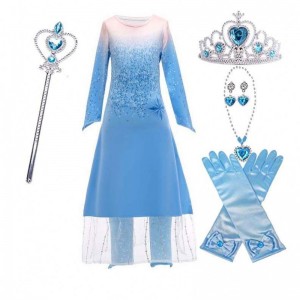 Cô gái trẻnhỏ công chúa ăn mặc trang phục cosplay trang phục elsa trang phục đăng quang cosplay hCGD-020