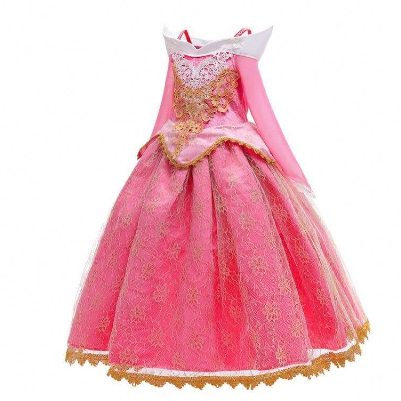 Girl Princess Dress Up Sleeping Beauty Pink Princess Trang phục cho 3-10Y HCSP-001