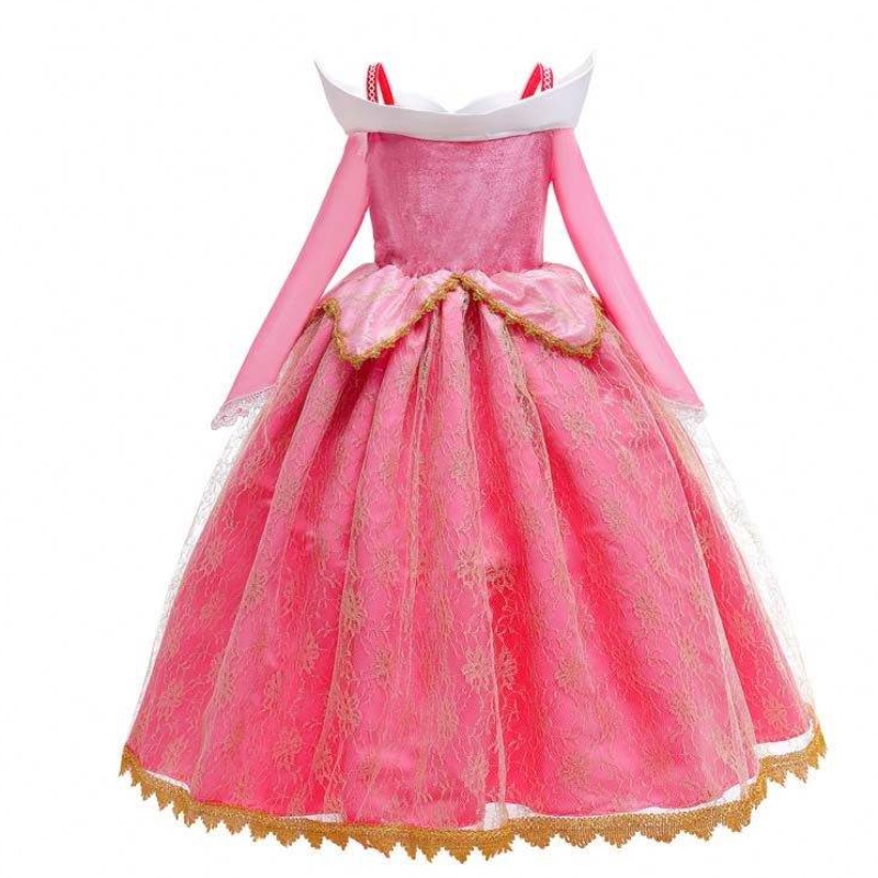 Girl Princess Dress Up Sleeping Beauty Pink Princess Trang phục cho 3-10Y HCSP-001