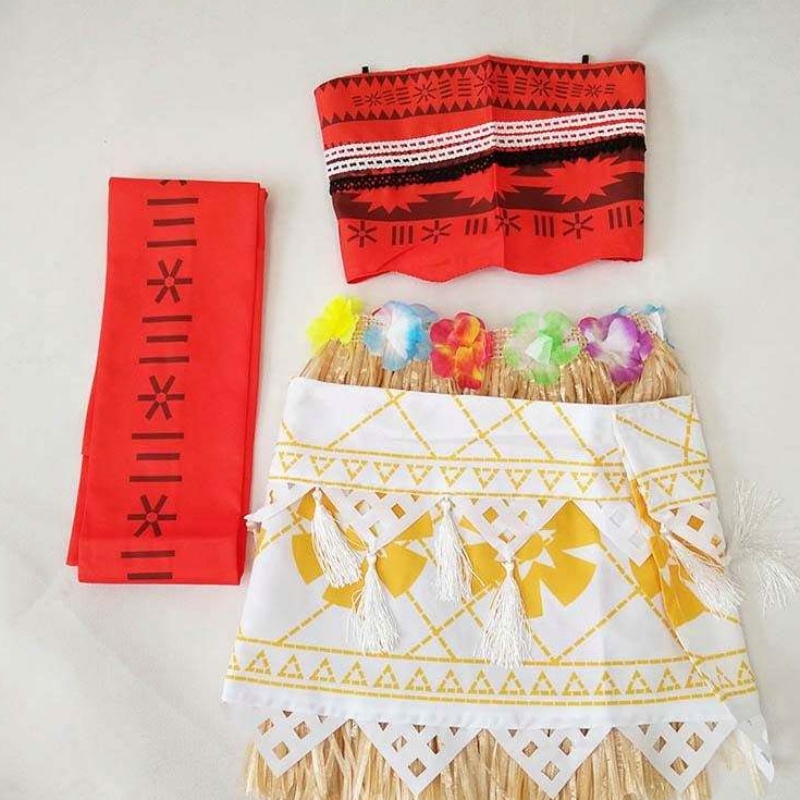 Halloween Party dành chongười lớn Cosplay Vaiana Princess Moana Trang phục dành chongười lớn với vòng cổ HCMO-005