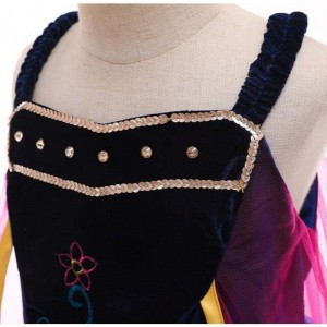Công chúa bán buôn Anna Elsa Trang phục Long Dress Kids Christmas Party Cosplay Trang phục Trang phục Fancy For Girls L0695