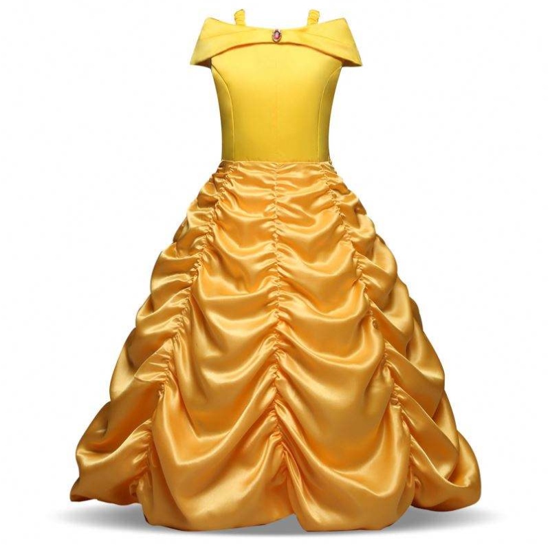 Baige mới đến Bella Princess Girl Dress Trẻ em Trang phục may mặc smr012