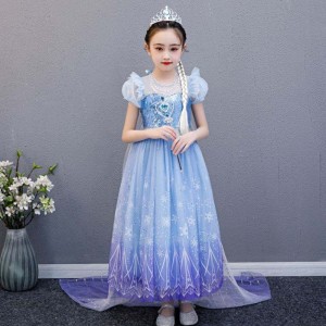 Baige chất lượng cao Elsa 2 Princess Kids Party Phim hoạt hình cosplay trang phục cho bé gái váy