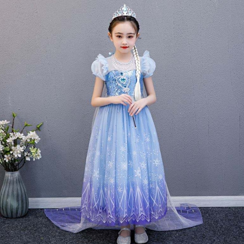 Baige chất lượng cao Elsa 2 Princess Kids Party Phim hoạt hình cosplay trang phục cho bé gái váy