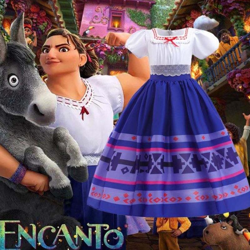 Baige mớinhất eo cô gái vòng quanh váy dài váy dài trang phục cho trẻ em