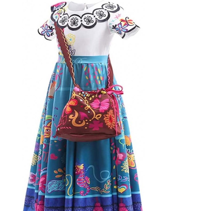 Trang phục Ncanto Mirabel cho các cô gái cosplay Isabela Madrigal Công chúa Halloween ăn mặc với kính