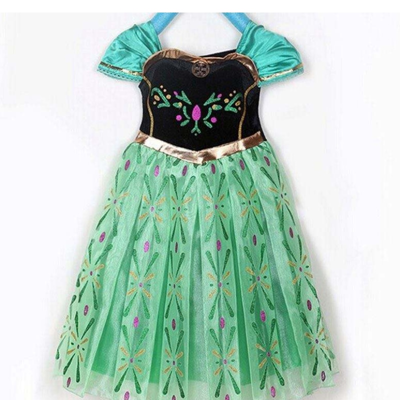 Elsa Wholesale Little Party Wear Quần áo cosplay Disny Princess Dress BXLSXB