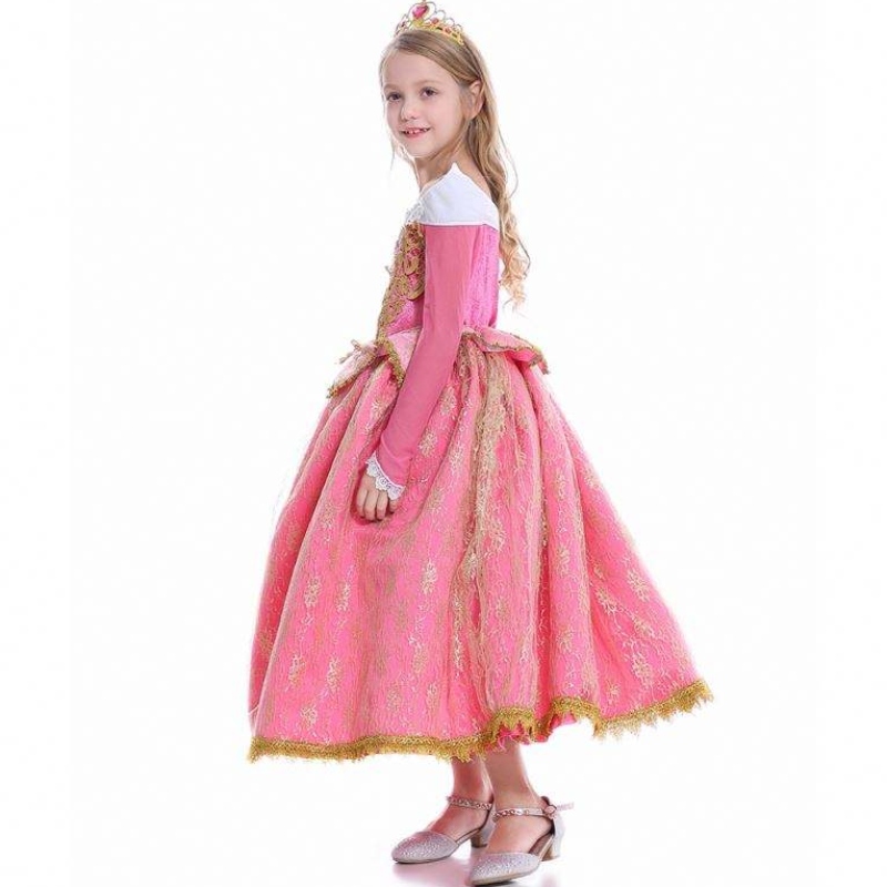 Baige 2021 cô gái mới cosplay elsa váy trẻ em frocks quần áo polyester mẫu Anna princess party váy