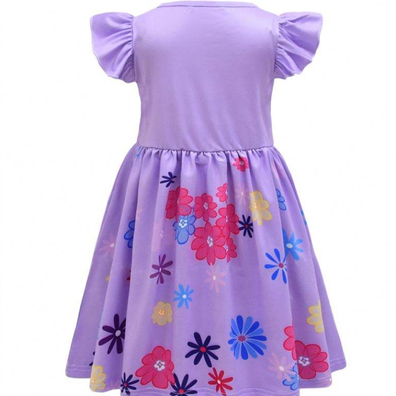 Girls Encanto Charm Dress Encantongụy trang lễ hội mùa hè Trẻ em Virgin Midi Mirabel Isabela Birthday Party Dress U