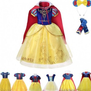 Girls Snow White Dress Kids Princess Dress Up Trang phục Trẻ em Bạch Tuyết Bạch Tuyết và Huntsman Trang phục tiệc Giáng sinh ưa thích