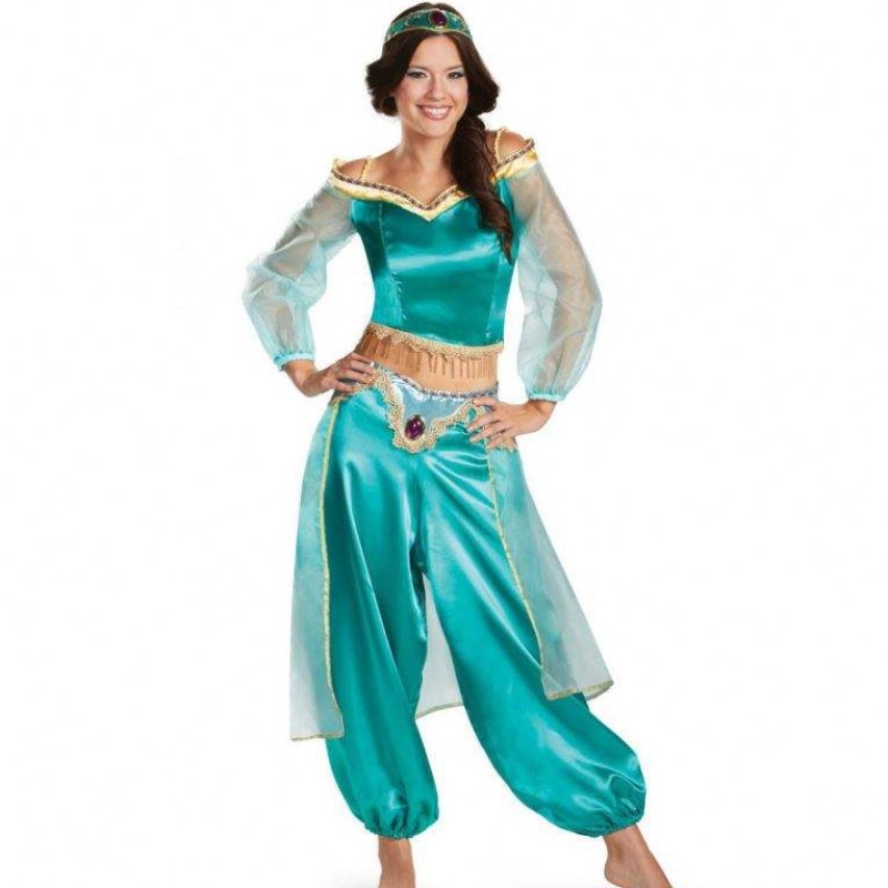 Jasmine Princess Dressngười lớn cosplay trang phục Halloween Cosplay Giai đoạn mặc