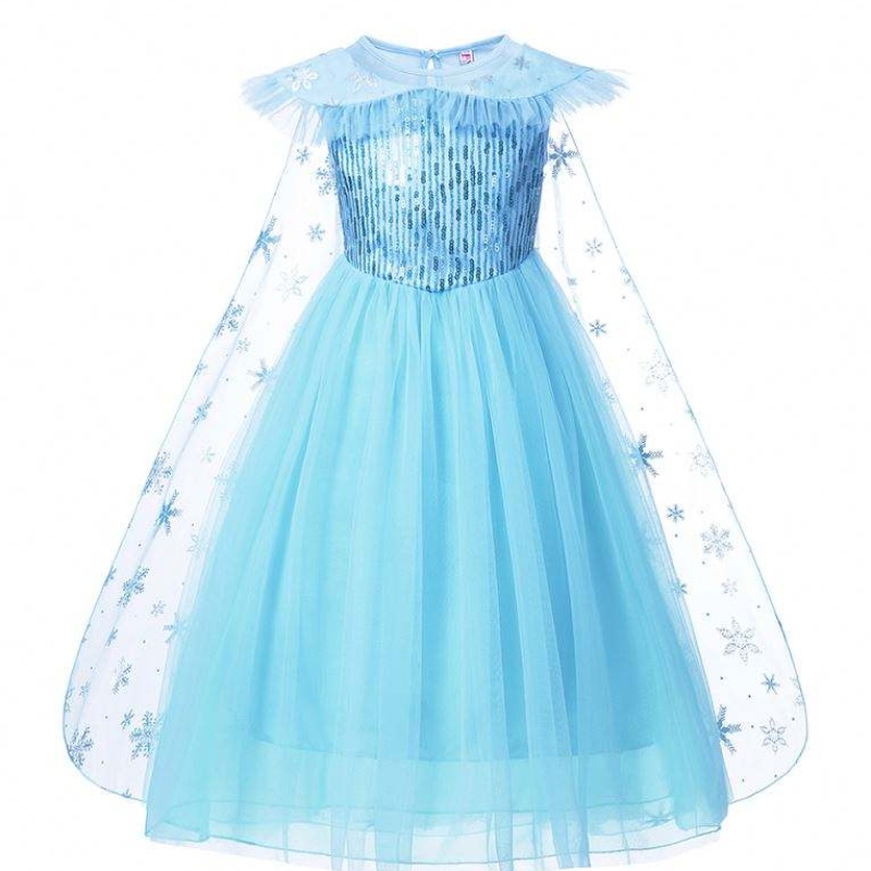 Girls Elsa Cosplay Dress Trang phục ưa thích Cô gái Snow Halloween sinhnhật Bữa tiệc trẻ em Công chúa quần áo