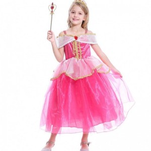 Girls Aurora Princess váy dài tayngoài vai ren áo choàng trẻ em Helloween/christmas quà tặng trang phục tiệc tùng ưa thích