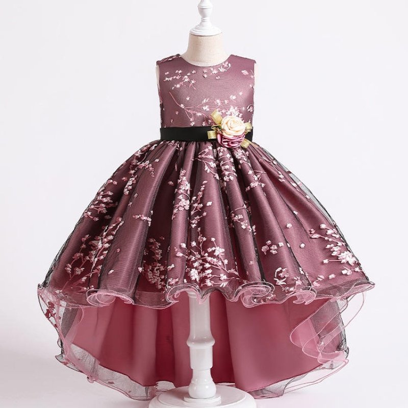 2022 Cuộc thi váy cổ điển trẻ em tiệc tùng đầu tiên váy phù dâu cho bé gái trang phục trang phục váy cưới cô gái trẻ sơ sinh