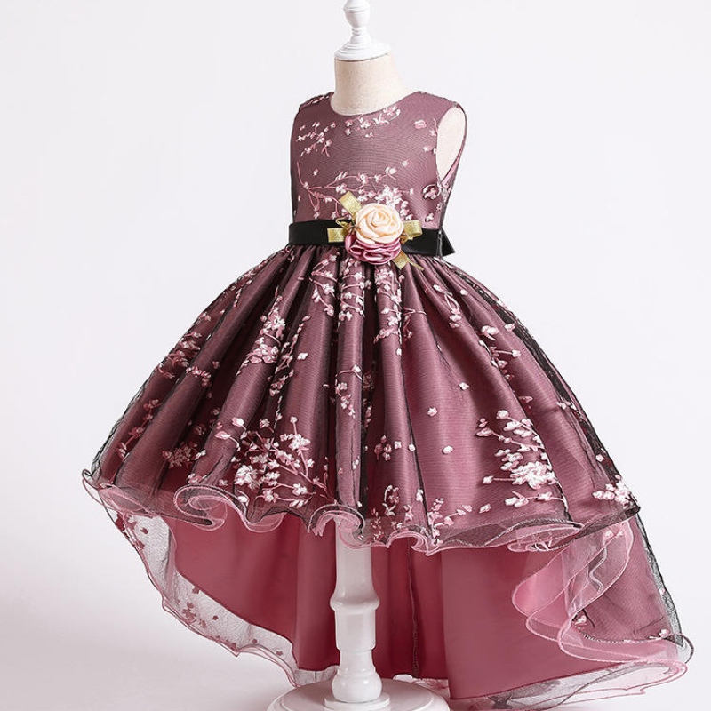 2022 Cuộc thi váy cổ điển trẻ em tiệc tùng đầu tiên váy phù dâu cho bé gái trang phục trang phục váy cưới cô gái trẻ sơ sinh