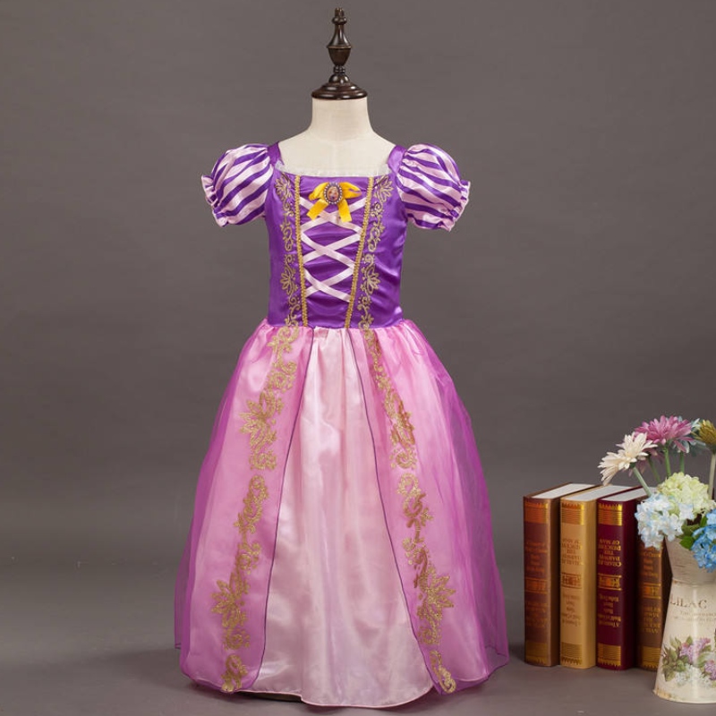 Girls Rapunzel Princess Cosplay Dress Váy quà tặng Mesh Ball Ball sinhnhật Trang phục