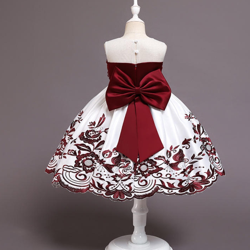 Bữa tiệc trẻ em mặc trang phục cho trẻ em cô gái hoa phù dâu váy cưới trangnhã